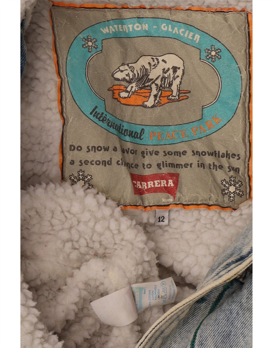 CARRERA Drenge Sherpa Denimjakke 11-12 År Blå Bomuld