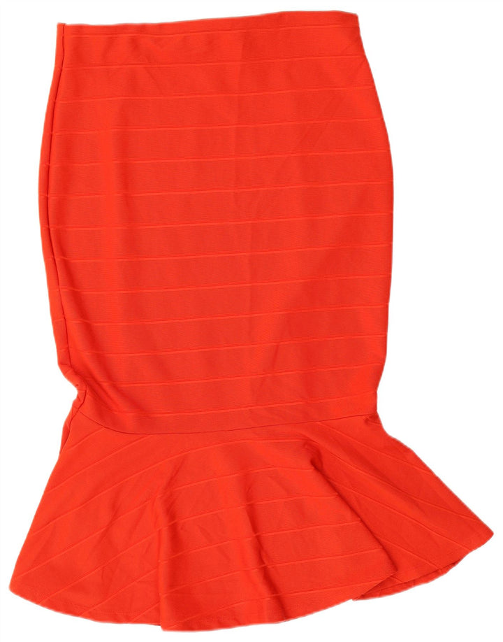 Marks & Spencer Dame Havfrue Nederdel UK 14 Large W32 Rødstribet Polyester