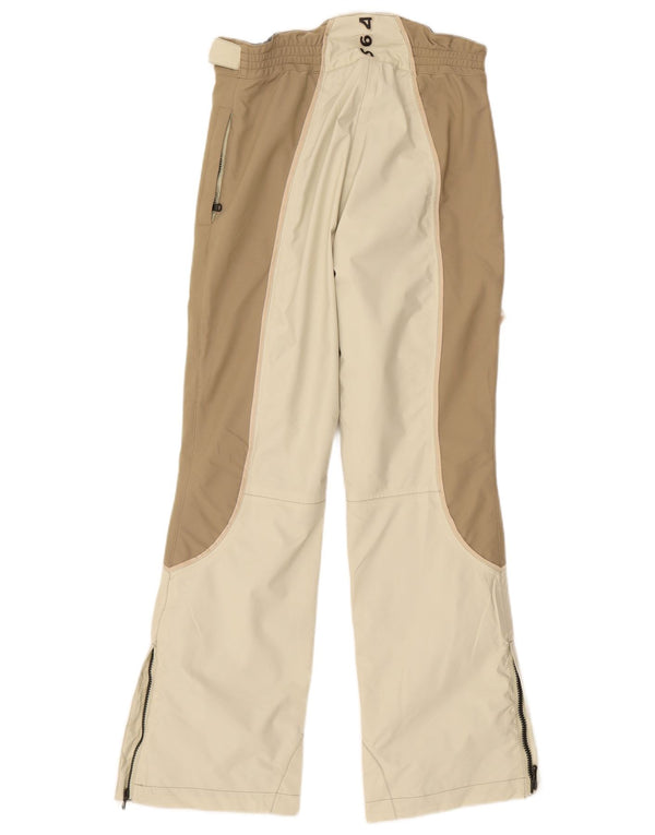 Samas Dame Skibukser UK 10 Small Beige Colourblock Polyester