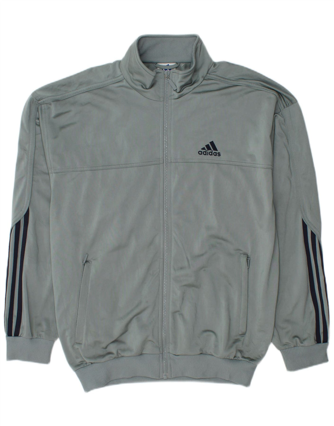 ADIDAS Træningsdragt til mænd, topjakke UK 38/40 Medium Blue Polyester
