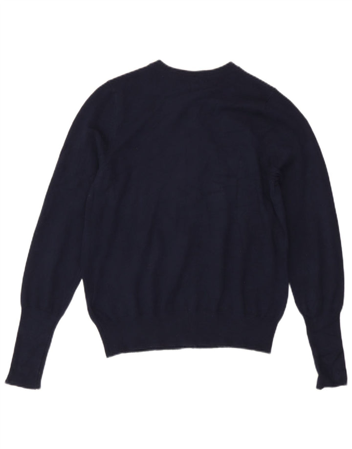 Marks & Spencer Dame Cardigan Sweater UK 10 Small Navy Blue Viscose