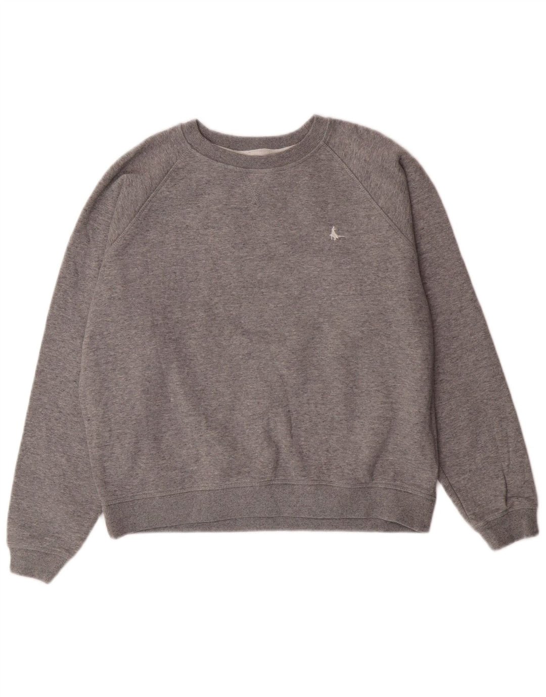 Jack Wills Dame Sweatshirt Jumper UK 14 Stor Grå Bomuld