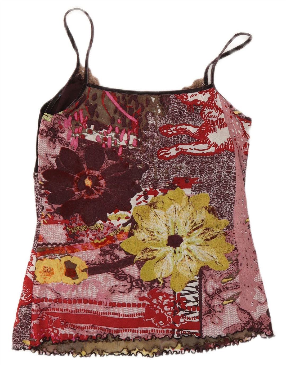 Marc Aurel Dame Cami Top EU 40 Medium Multicolored Floral Polyamid
