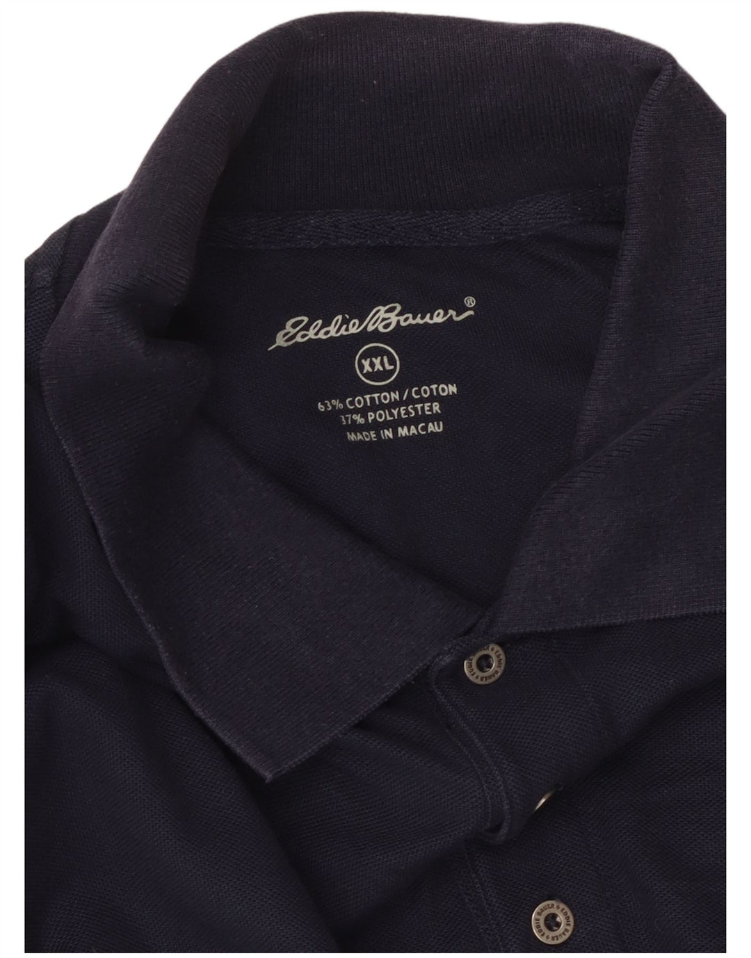 EDDIE BAUER Poloskjorte til mænd 2XL marineblå bomuld