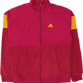 ADIDAS Womens Oversized Tracksuit Top Jacket UK 4/6 XS Red Colourblock Vintage Adidas and Second-Hand Adidas from Messina Hembry 
