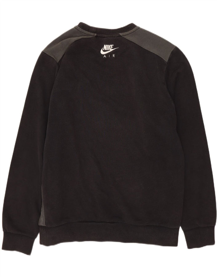 Nike Herre grafisk sweatshirt Jumper Medium Sort Bomuld