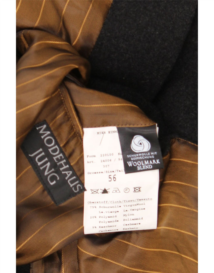 Bugatti Herre Overfrakke IT 56 3XL Sort Virgin Wool