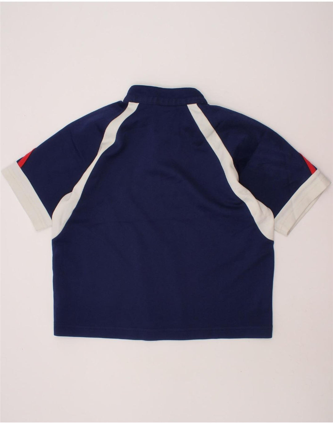 ADIDAS Boys Polo Shirt 9-10 Years Navy Blue Colourblock Polyester Vintage Adidas and Second-Hand Adidas from Messina Hembry 