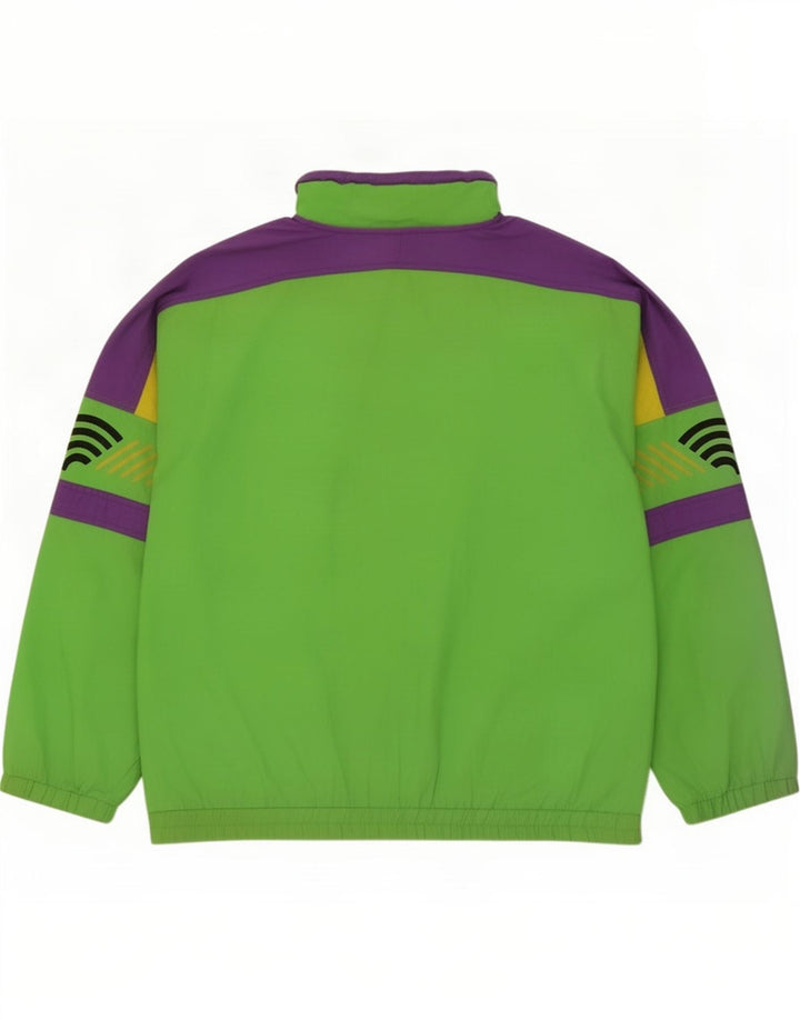 Brugi Herre Loose Fit træningsdragt Topjakke Stor Grøn Colourblock Polyester