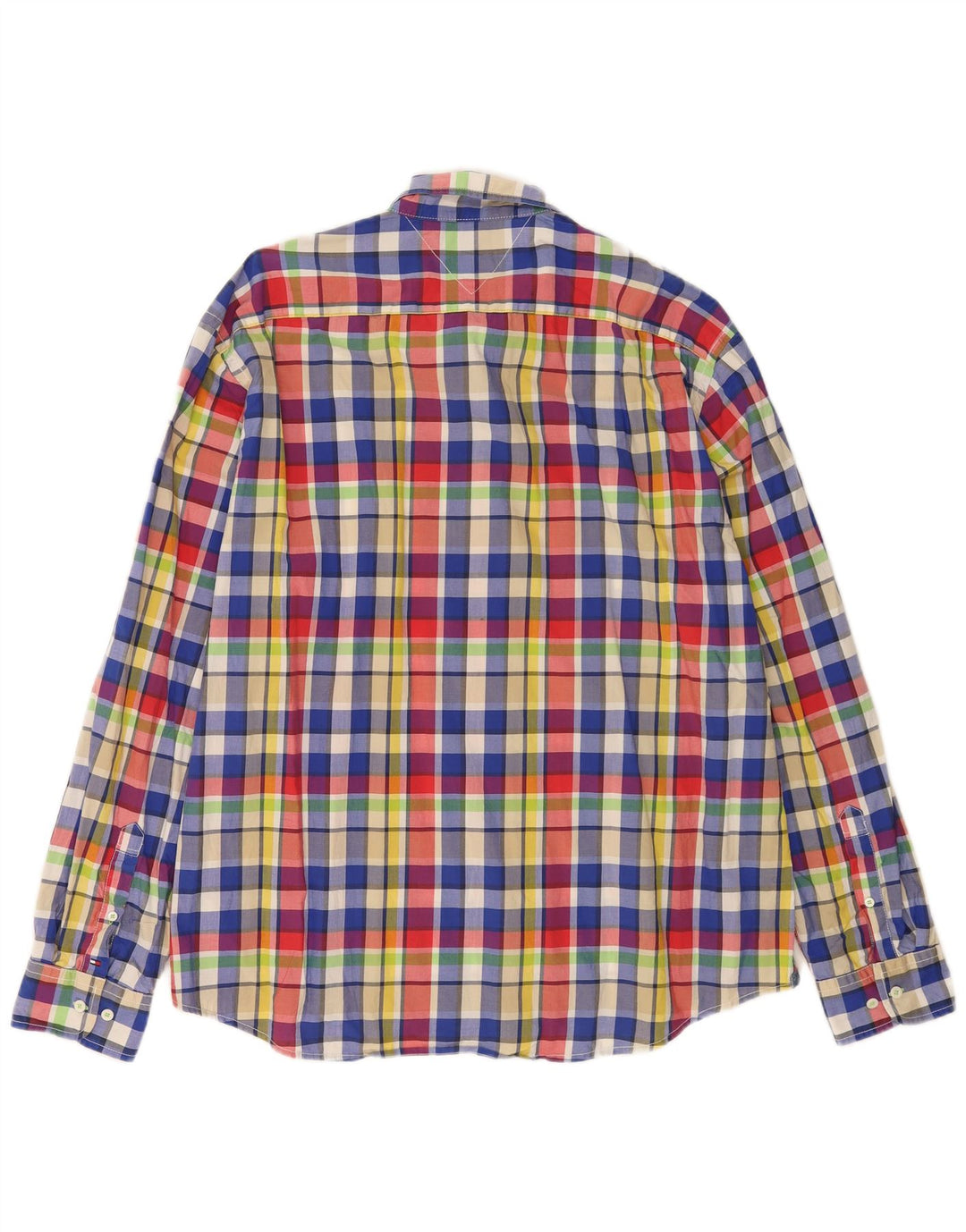 Tommy Hilfiger Herre Custom Fit skjorte 2XL flerfarvet ternet bomuld