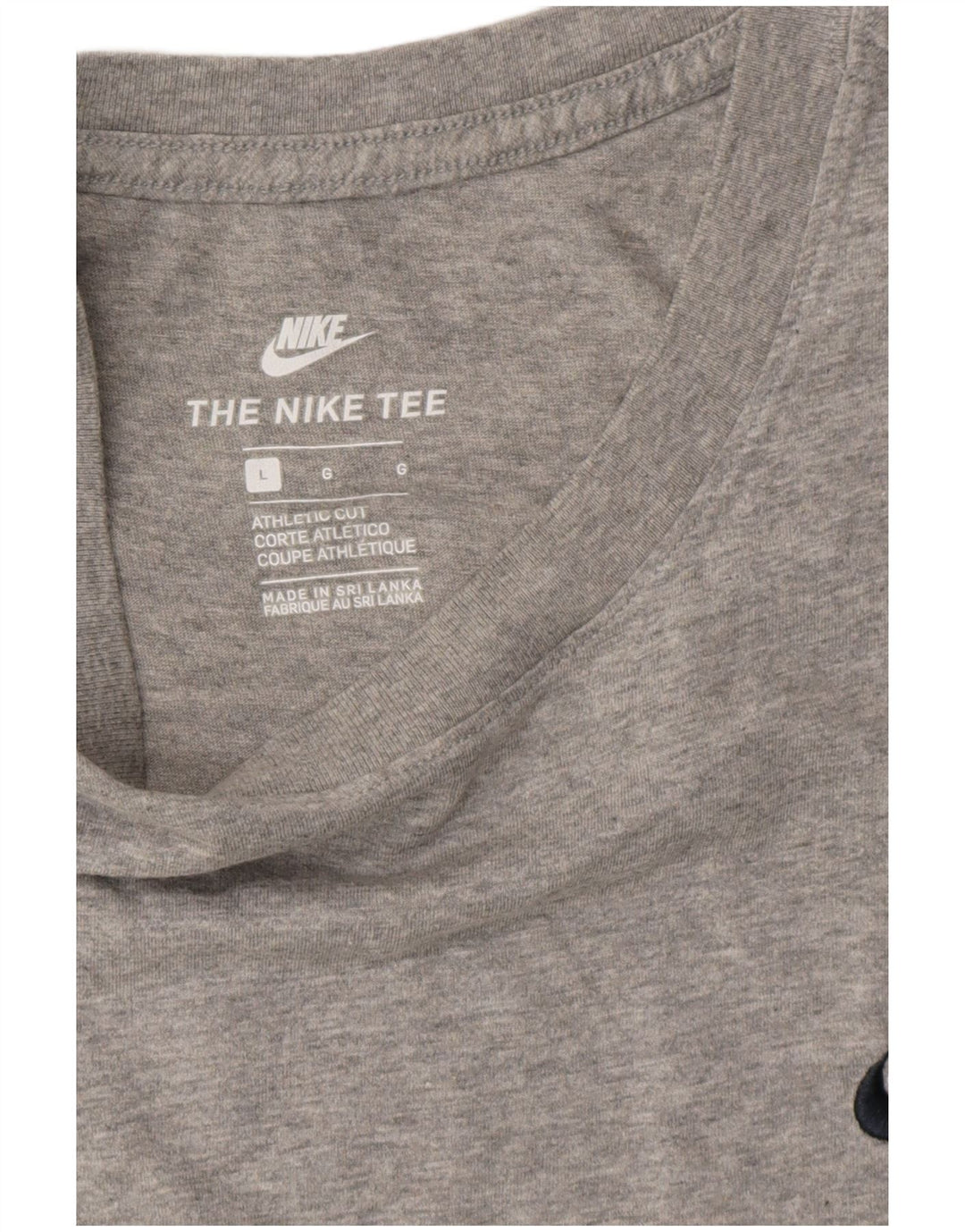 NIKE T-shirt top i atletisk snit til mænd, stor grå