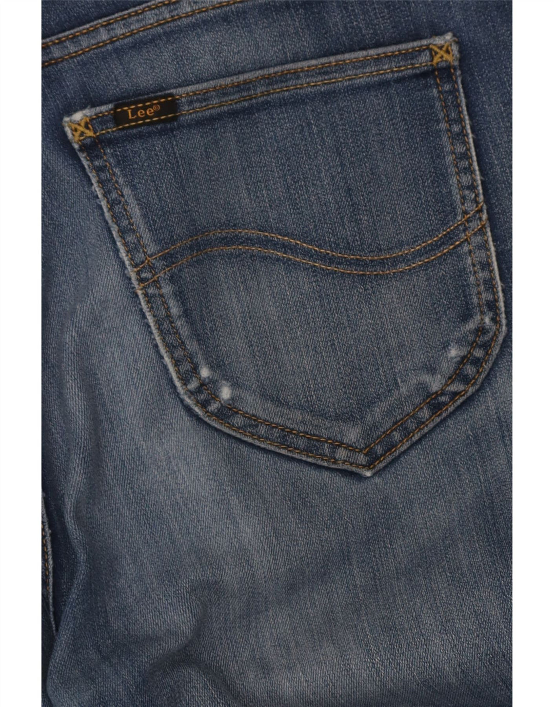 Lee Herre Rider Slim Jeans W34 L32 Blå Bomuld