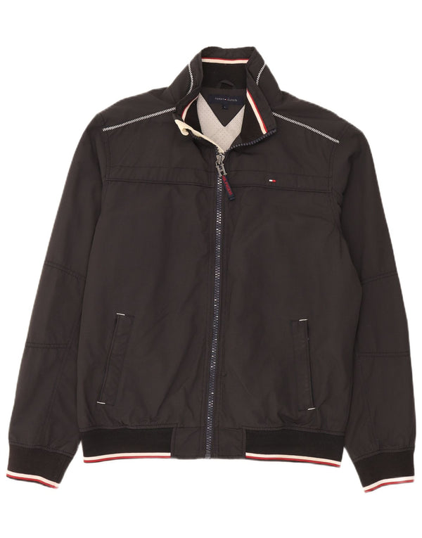 Tommy Hilfiger Herre Bomber Jacket UK 40 Large Grå Nylon