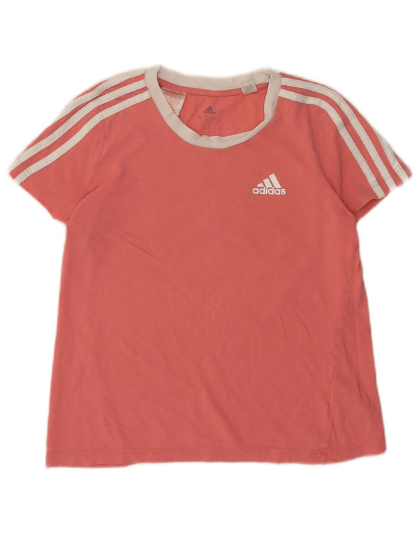 ADIDAS T-shirt til piger 11-12 år Pink Colourblock Bomuld
