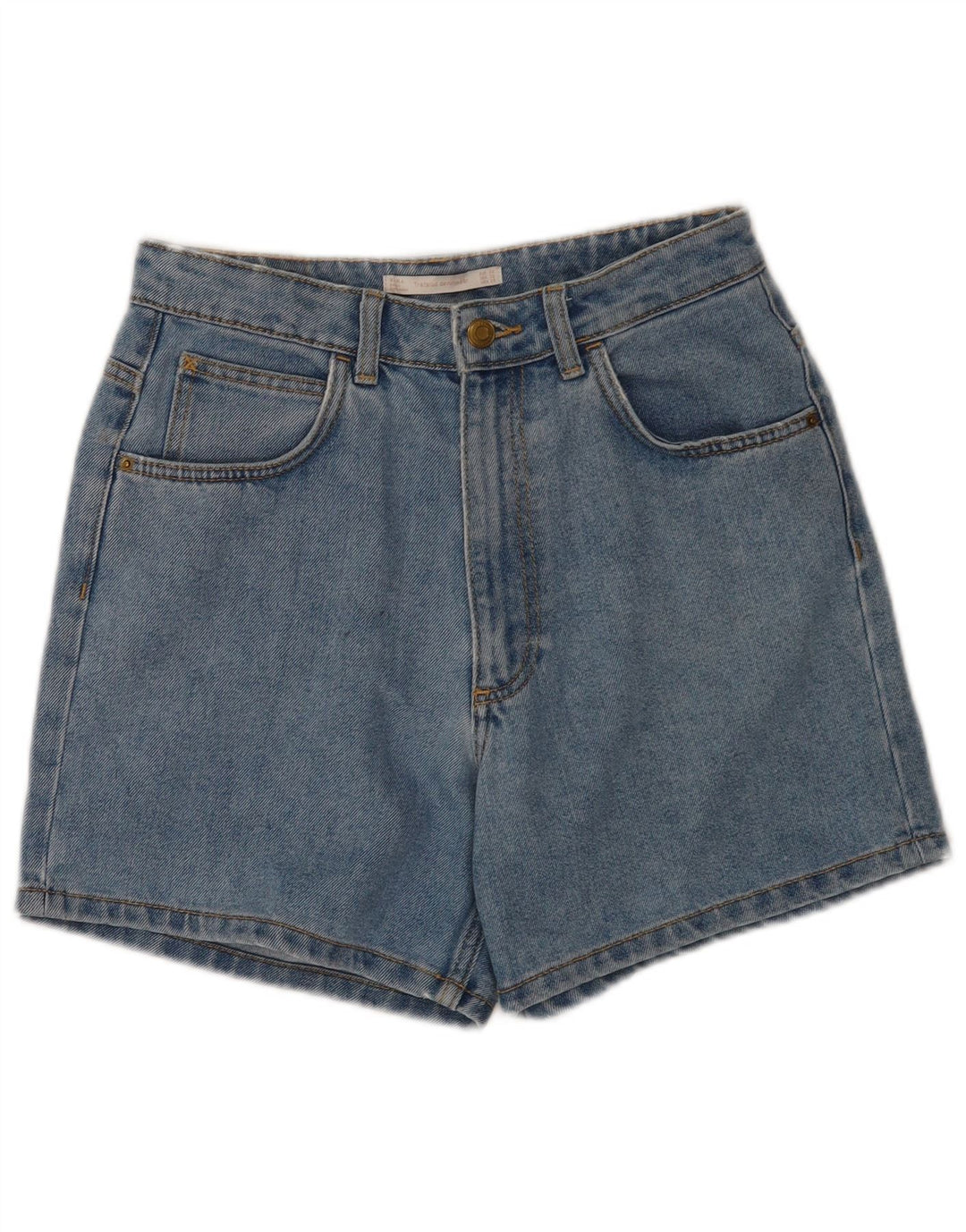 Zara Dame Trafaluc Denim Shorts EU 38 Small W28 Blue