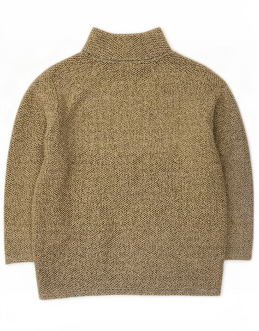 Vintage dame fleece træningsdragt topjakke UK 14 Stor beige polyester