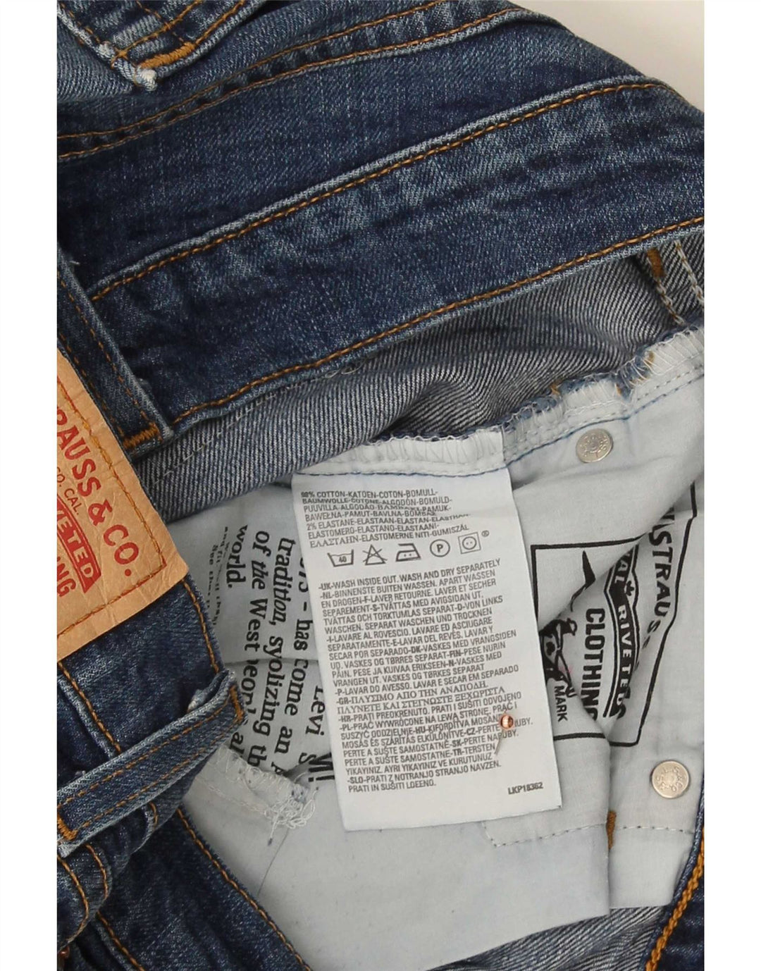 Levi's Herre 529 Curvy Bootcut Jeans W32 L32 Blå Bomuld
