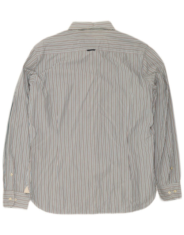 Henry Cottons Herreskjorte str. 42 Large Blue Pinstripe Cotton