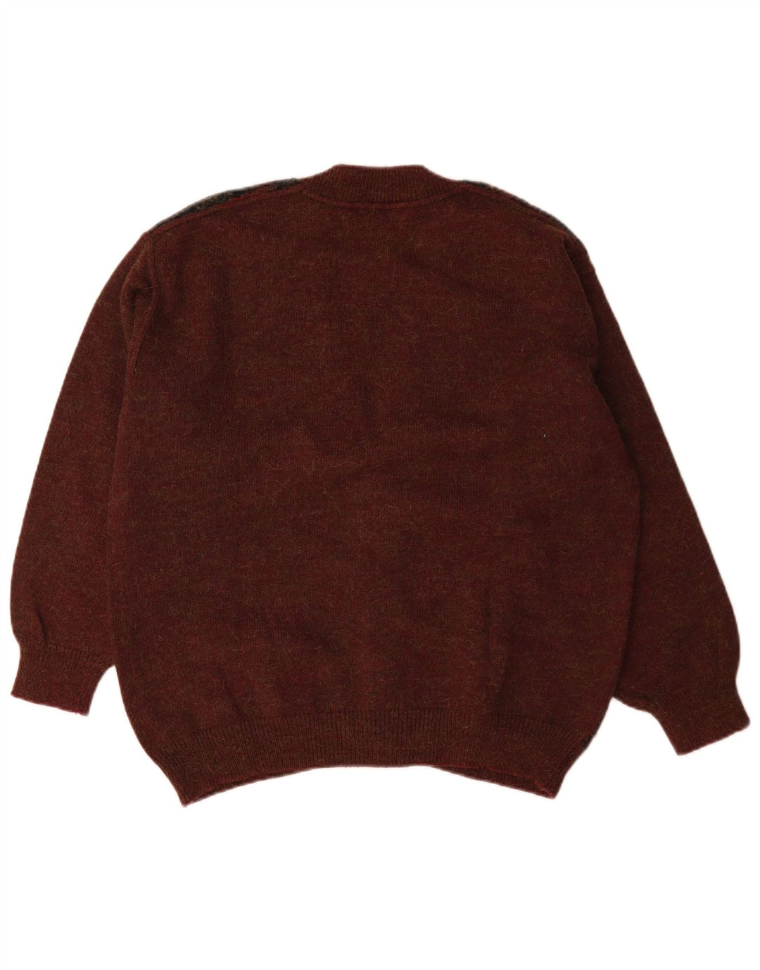 Il Granchio Herre Cardigan Sweater Stor Bourgogne Geometrisk
