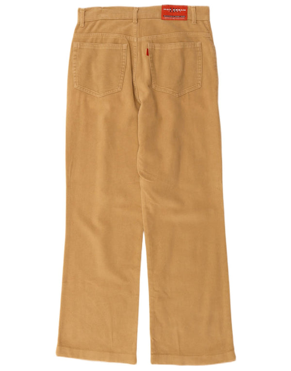 Vintage Lige Casual Bukser til kvinder IT 42 Medium W30 L29 Beige Bomuld