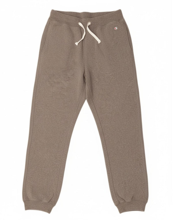 Champion Womens træningsdragt Bukser Joggers UK 10 Small Grey Flecked Bomuld