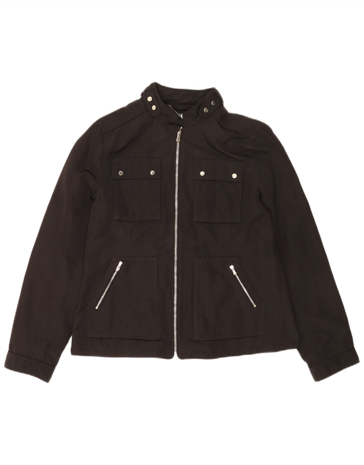 Marks & Spencer Womens Autograph Utility Jacket UK 12 Medium Black