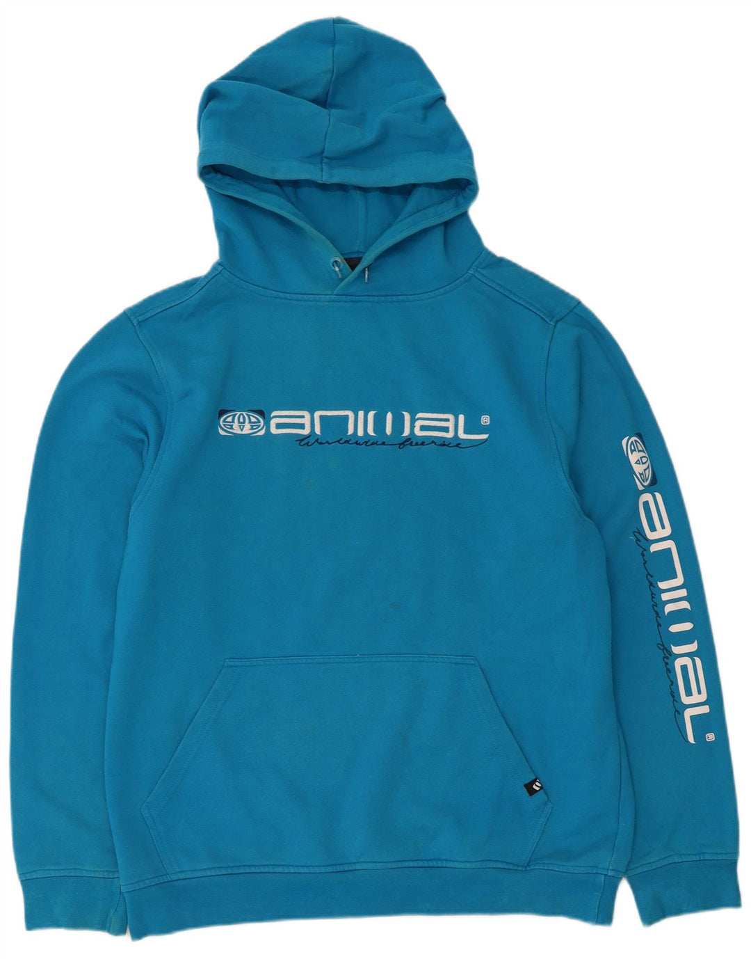 Animal Herre Grafisk Hoodie Jumper Stor Blå Polyester