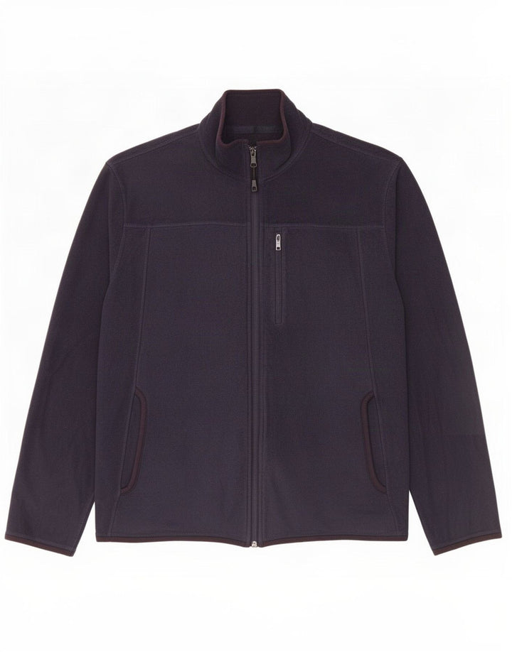 Marks & Spencer Herre Regular Fit Fleecejakke UK 38 Medium Navy Blue