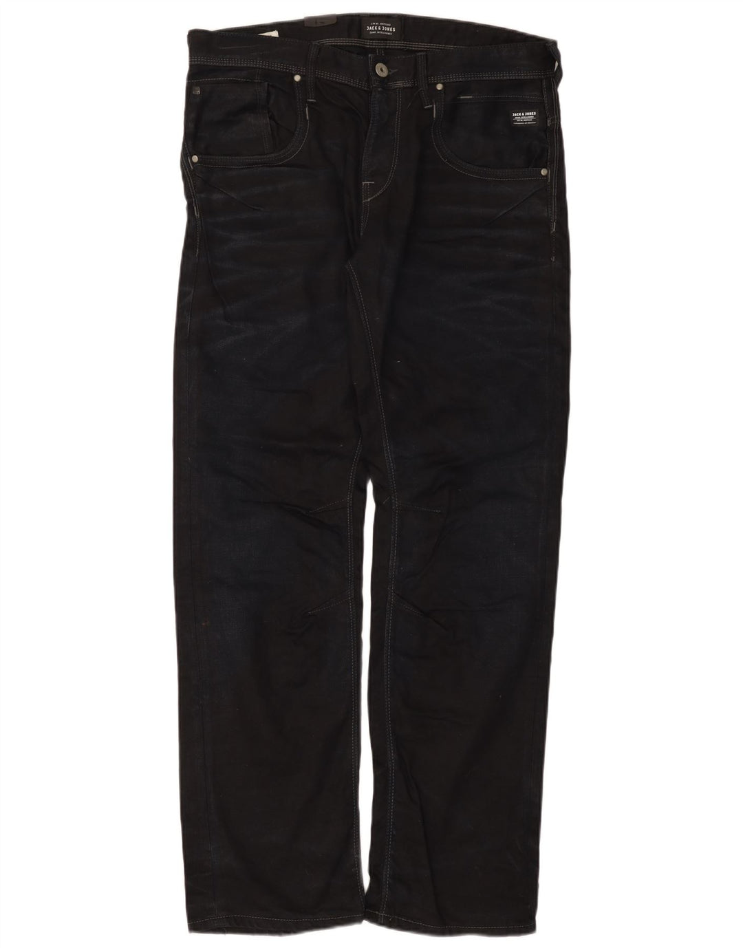 Jack & Jones Straight Jeans til mænd W34 L34 Marineblå bomuld