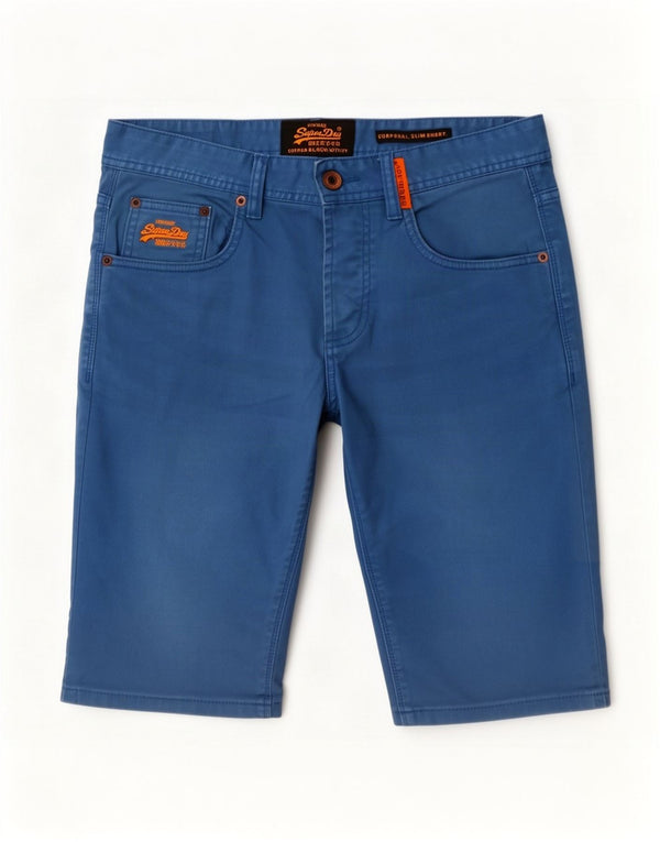 Superdry Chino Shorts til mænd Medium W32 Blå Bomuld