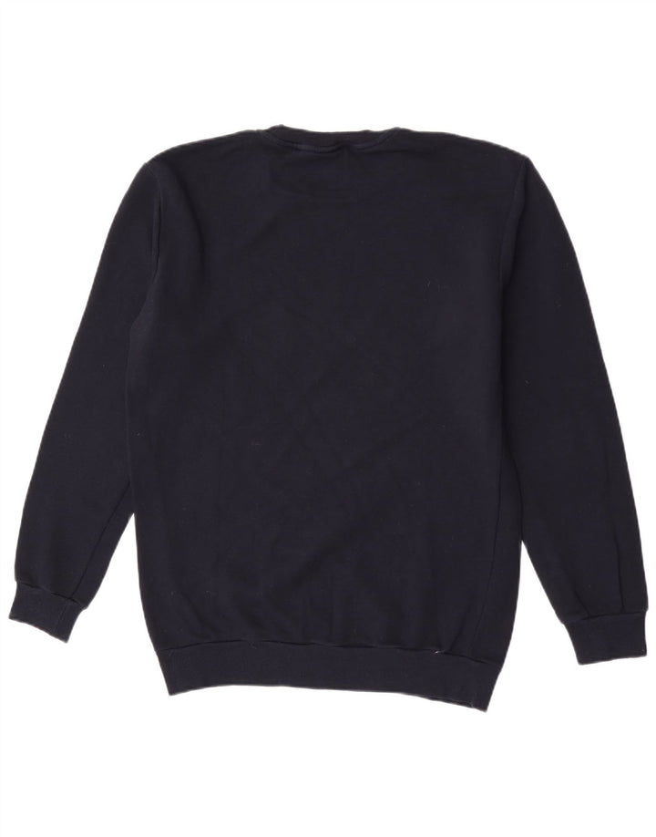 Zara Herre grafisk sweatshirt Jumper Medium Navyblå Bomuld