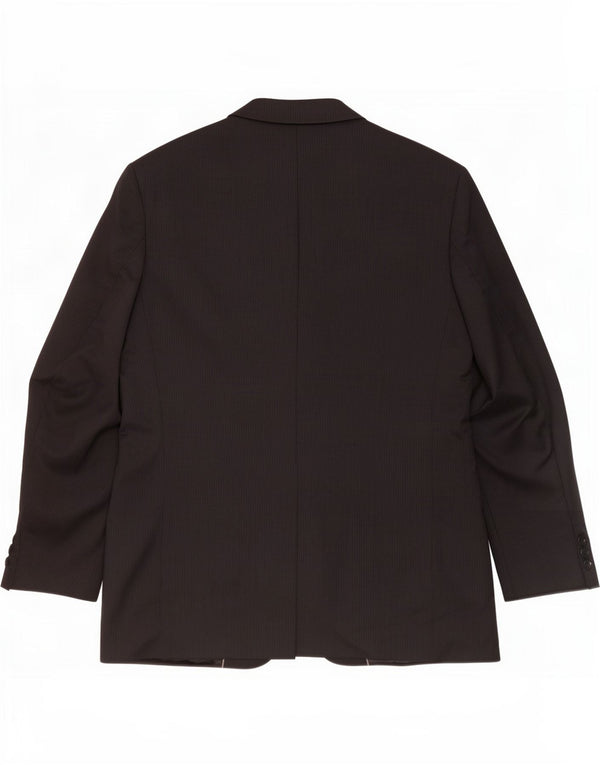 Marks & Spencer Herre 3-knaps blazerjakke UK 44 XL Sort nålestribet uld