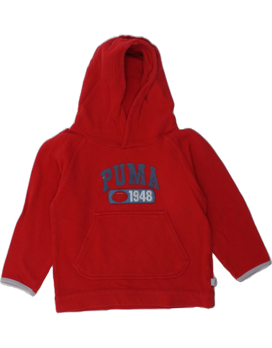 PUMA Boys Graphic Hoodie Jumper 3-4 Years Red Cotton | Vintage Puma | Thrift | Second-Hand Puma | Used Clothing | Messina Hembry 