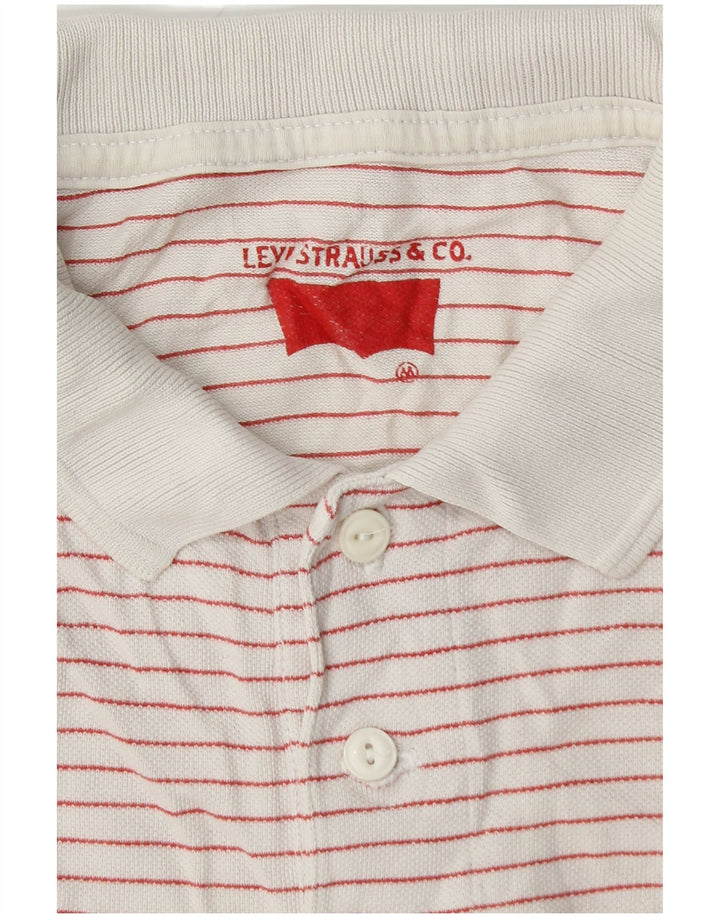 LEVI'S Poloshirt til mænd Medium hvid nålestribe