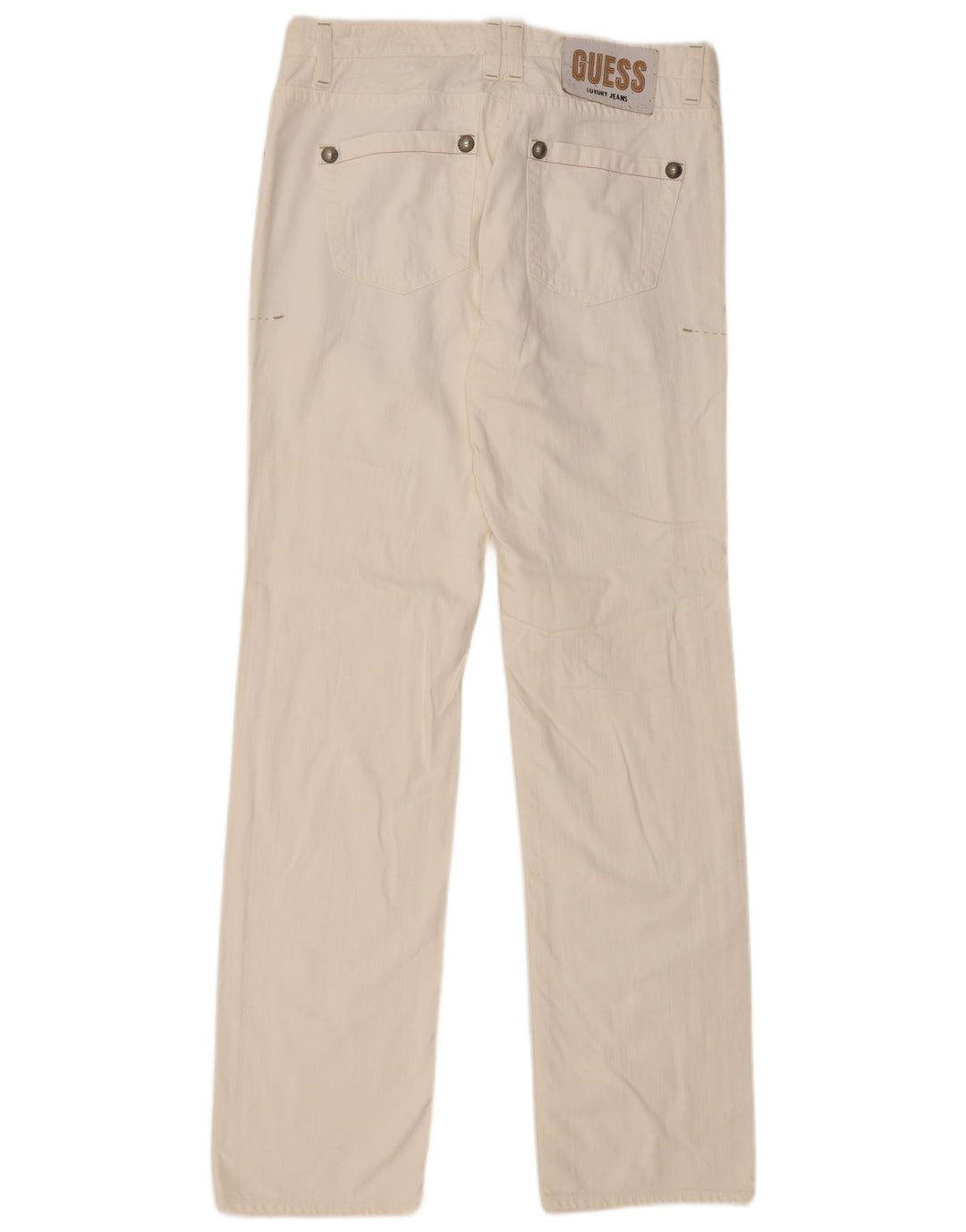 Guess Straight Jeans til mænd W34 L36 Hvid bomuld