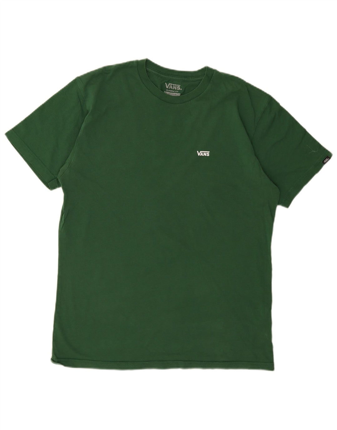 VANS Herre Classic Fit T-Shirt Top Medium Grøn Bomuld