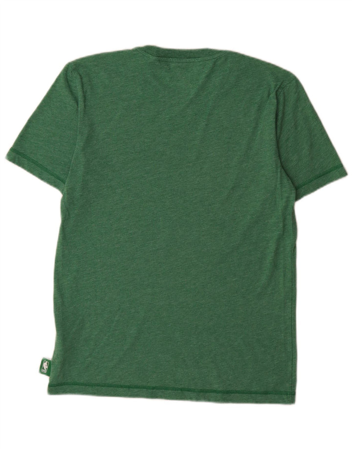Adidas Herre Boston Celtics Grafisk T-Shirt Top Lille Grøn Polyester