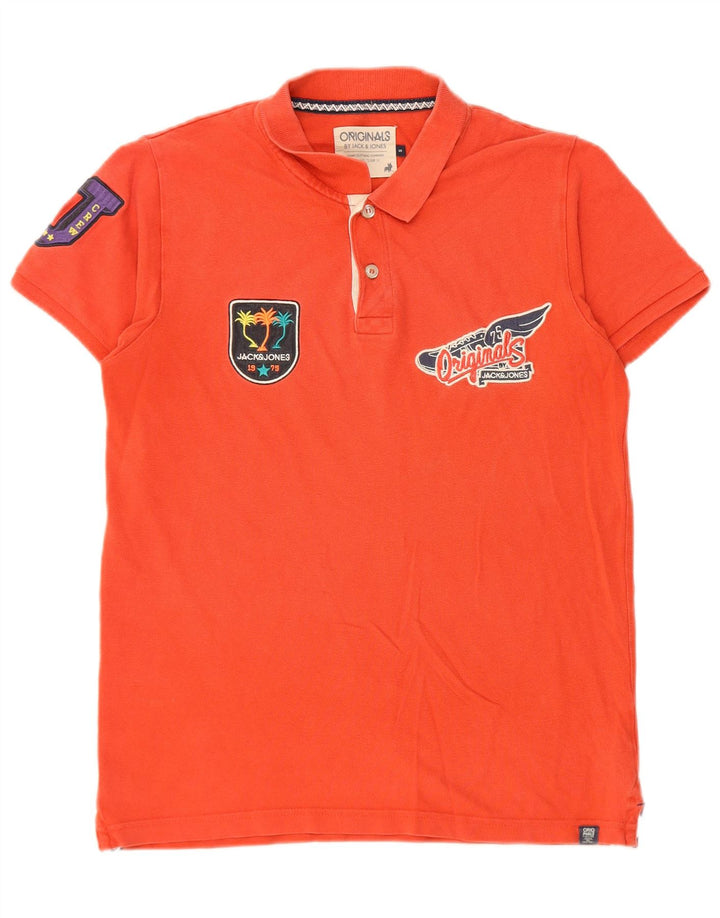 Jack & Jones Herre grafisk poloshirt Lille rød bomuld
