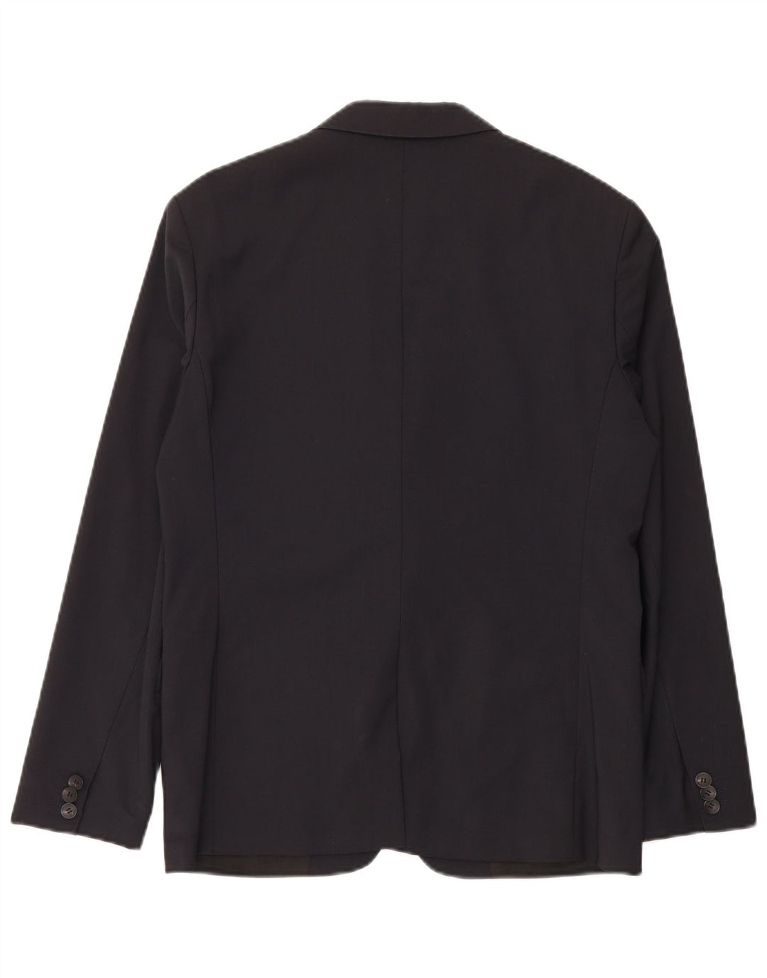 Calvin Klein Herre 2-knap 2-delt jakkesæt IT 50 Large W34 L33 Sort Uld