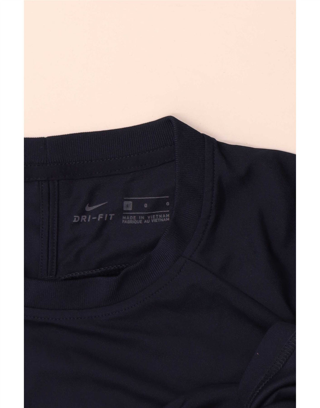 Nike Herre Dri Fit T-Shirt Top Stor Marineblå Colourblock