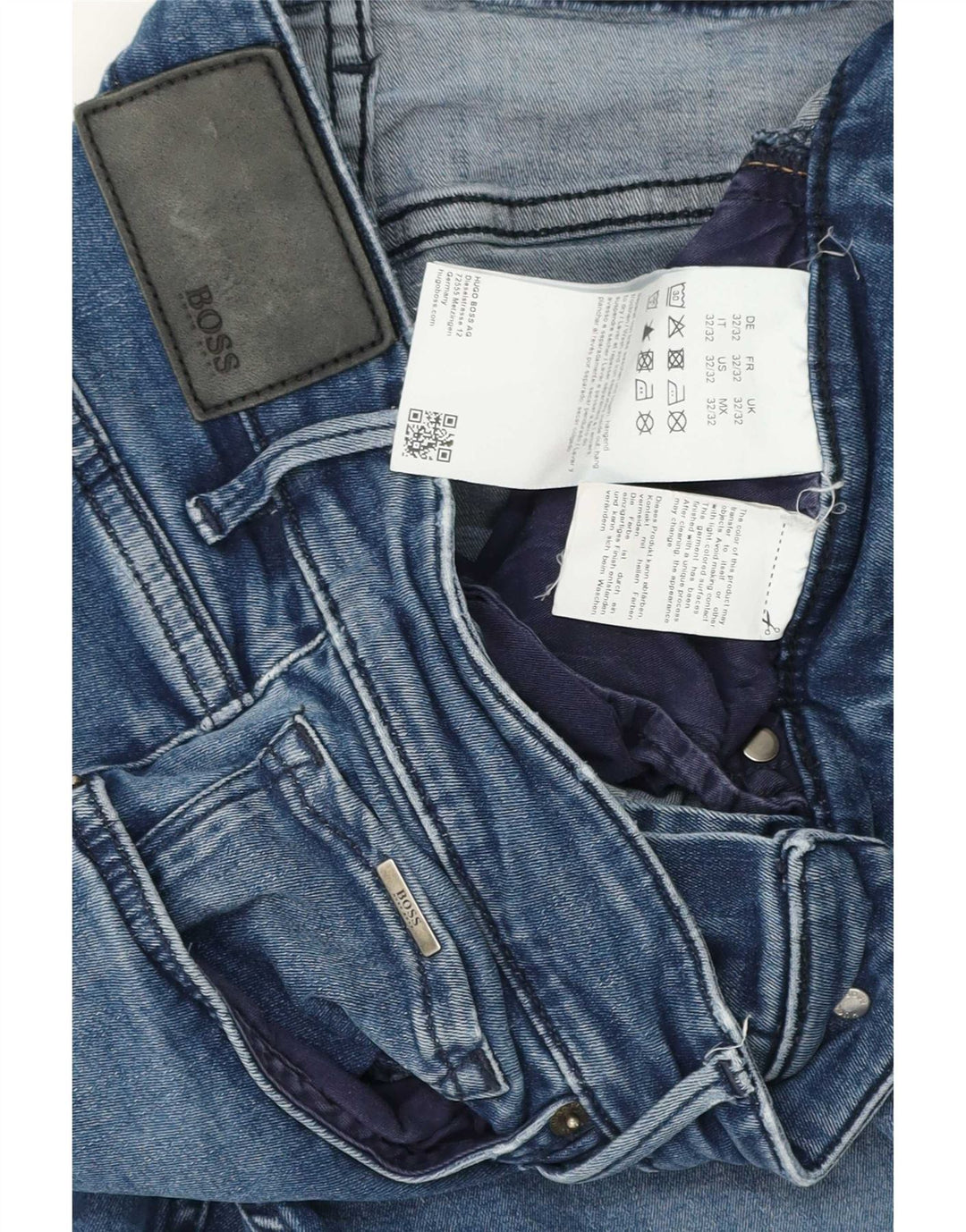 Hugo Boss Dame Slim Jeans W32 L32 Blå Bomuld