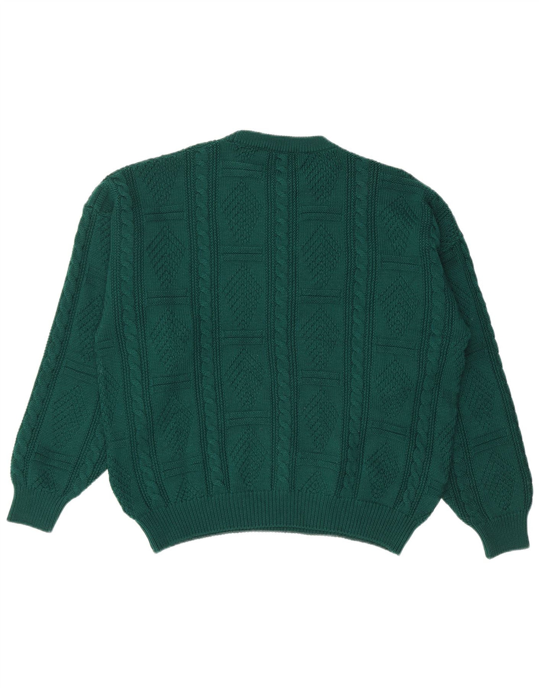 IL GRANCHIO Herre sweater med rund hals XL Grøn uld