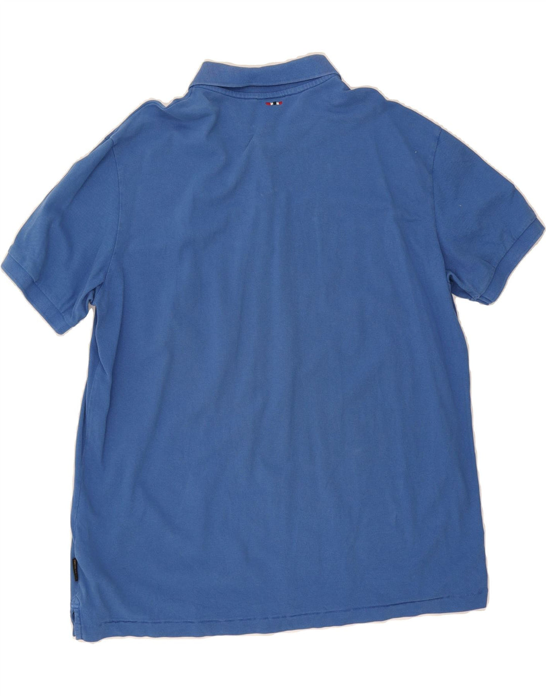 NAPAPIJRI Mens Polo Shirt 3XL Blue Cotton Vintage Napapijri and Second-Hand Napapijri from Messina Hembry 