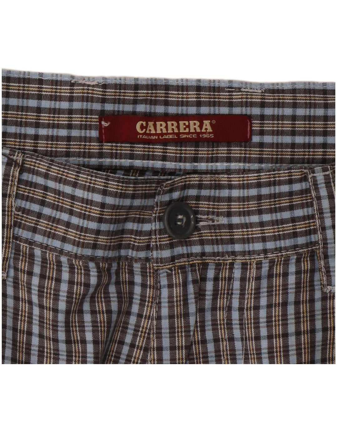 Carrera Chino Shorts til mænd IT 50 Large W34 Blue Ternet Bomuld