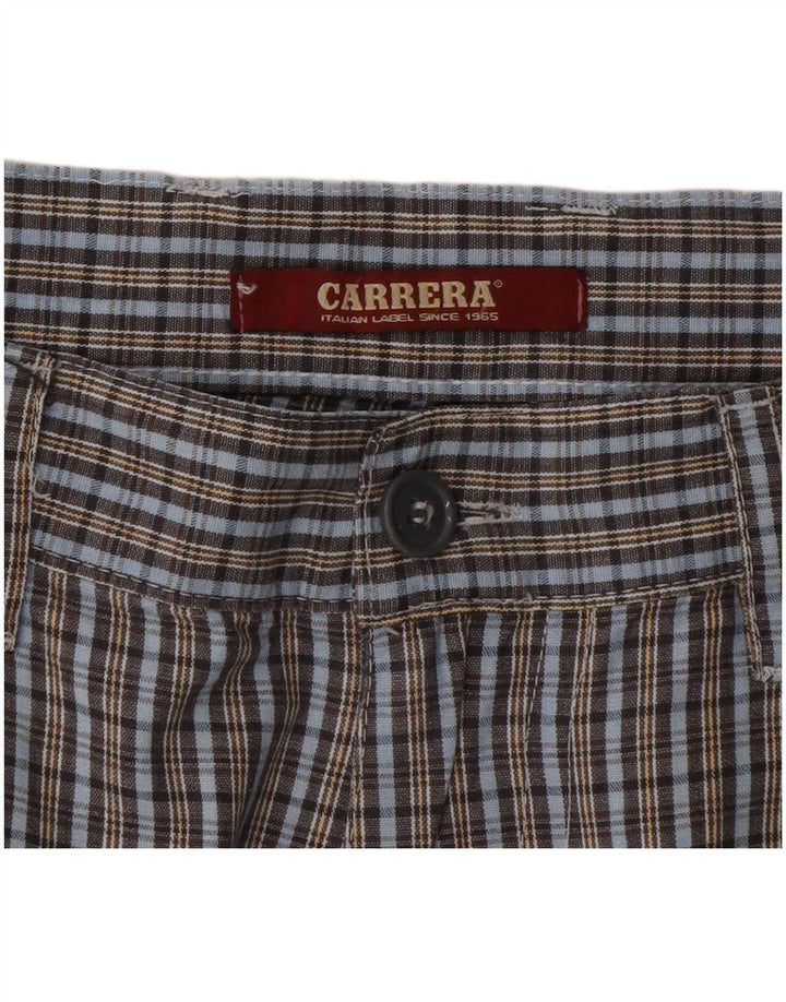 Carrera Chino Shorts til mænd IT 50 Large W34 Blue Ternet Bomuld