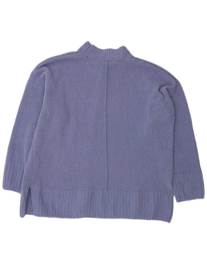 Marks & Spencer Dame Oversized Turtle Neck Jumper Sweater UK 18 XL Lilla