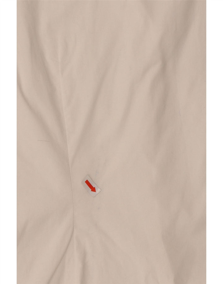 BENETTON Womens Shirt Blouse UK 12 Medium White Cotton