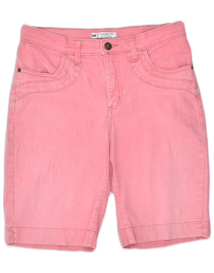LEE Womens Classic Fit Casual Shorts Medium W30 Pink Cotton | Vintage | Thrift | Second-Hand | Used Clothing | Messina Hembry 