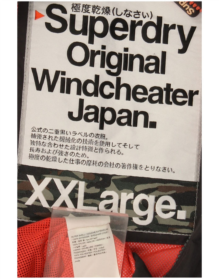 SUPERDRY Vindjakke vindjakke til kvinder UK 20 2XL Sort Nylon