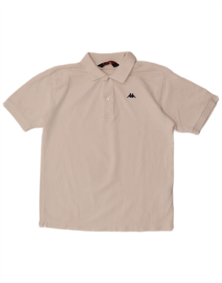 Kappa herre poloshirt lille hvid bomuld